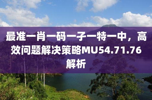 最準一肖一碼一孑一特一中，高效問題解決策略MU54.71.76解析