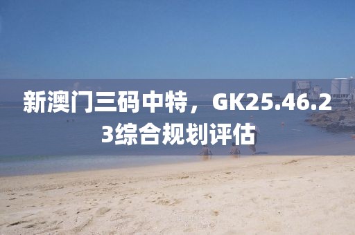 新澳門三碼中特,GK25.46.23綜合規劃評估