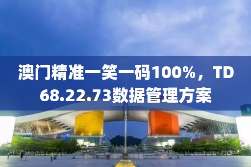 澳門精準一笑一碼100%，TD68.22.73數據管理方案