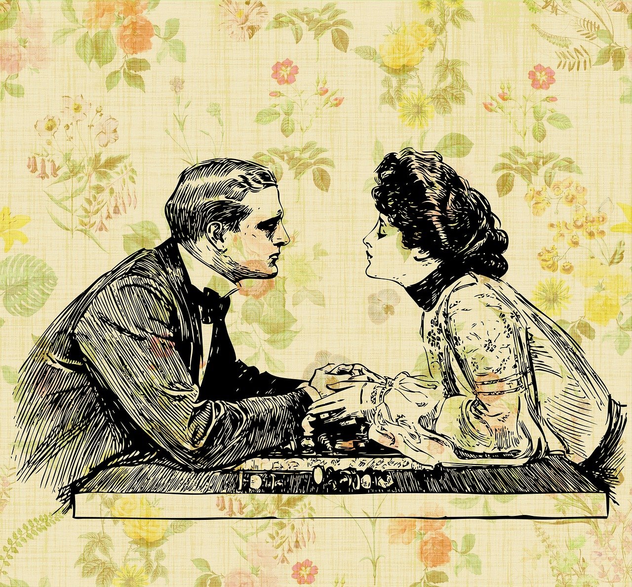 情感與藝術的完美交融,熱門動漫雙人情侶圖片欣賞